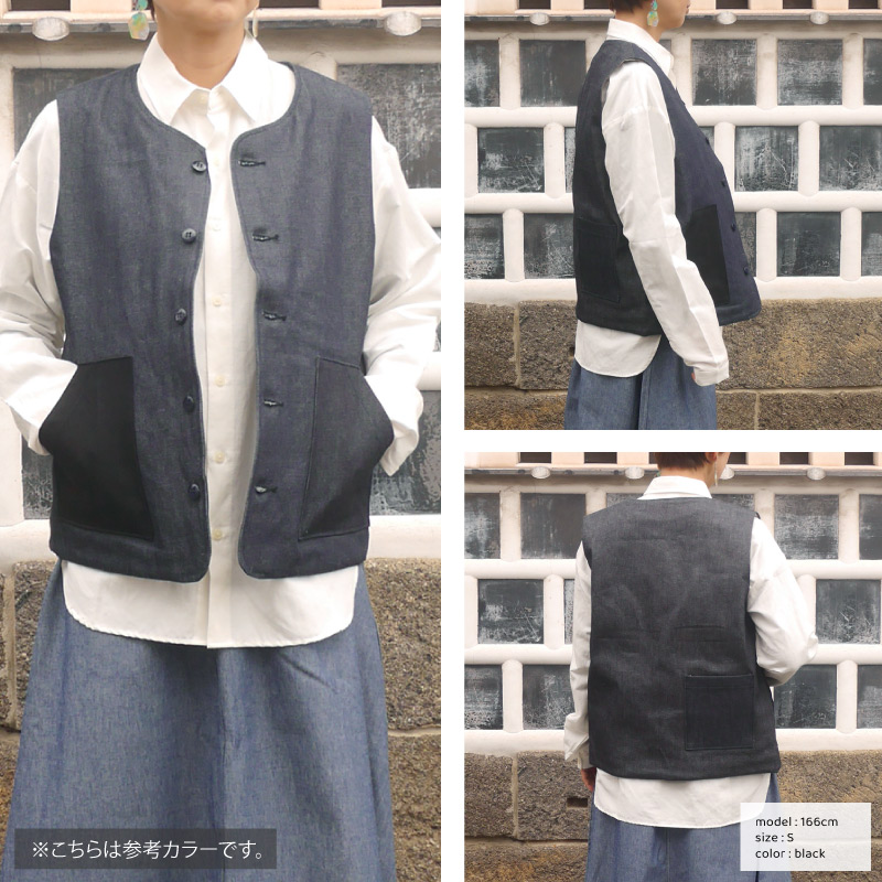 身長166cmの女性スタッフがSサイズ着用。ジャストサイズです。